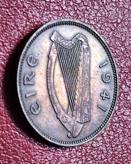 Ireland 1941 Farthing Beautifully Toned coin
