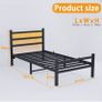 3ft Single Bed Frame with Headboard & LED Lights Image 2