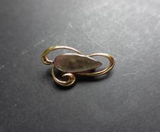 Vintage Paua Abalone Pin Brooch