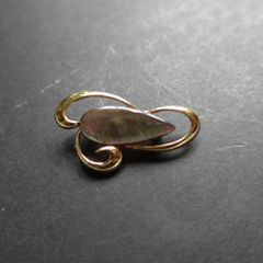 Vintage Paua Abalone Pin Brooch
