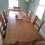 Solid Oak Dining table and 8 chairs Image 5