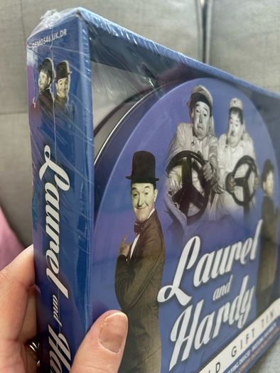 Laurel and Hardy gift tin