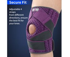 ABYON Knee Brace XXL grey - magenta