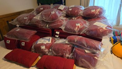 Complete 47 Piece Matching Meditation Studio Set Brand New (Tibetan Maroon