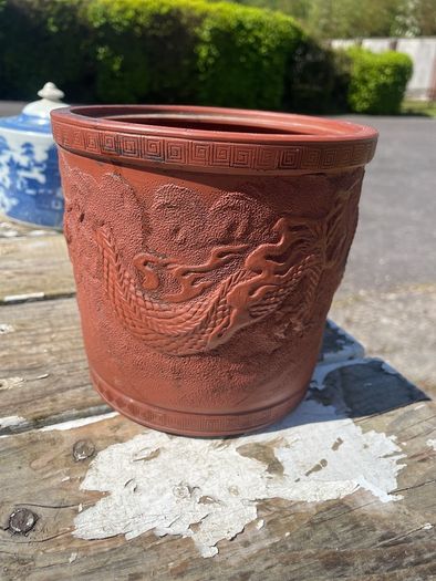 Chinese Zisha Yixing Clay Vase/brush pot