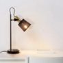 Modern vintage USB charging desk lamp metal mesh cover adjustable table light living room bedroom work study office Image 4