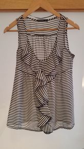Brand new,  Black and White Blouse