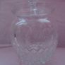 Cut glass lidded jar,Glass jar, Storage,Home decor,Gift Image 2