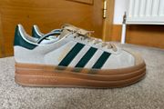 adidas Cream/Green VL Court Bold Trainers UK 8