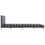 Bed Frame Grey Faux Leather 135x190 cm Image 4