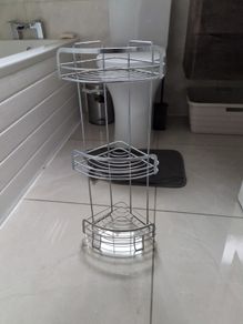 corner shower caddy stainless steel
