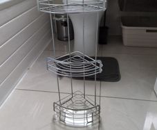 corner shower caddy stainless steel