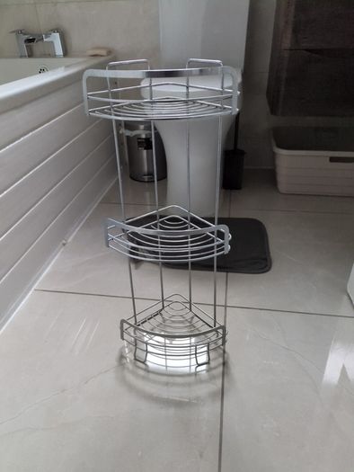corner shower caddy stainless steel
