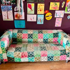 Multicoloured IKEA Couch