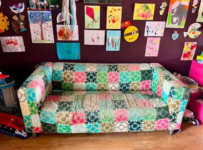 Multicoloured IKEA Couch