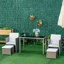 5 Piece Rattan Wicker Weave Sofa Set, Grey Image 9