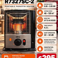 Heater Qlima Radiant Wick 2.7 Kw Rolf Paraffin