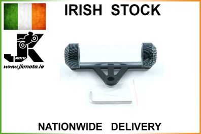 Round Tube Tax Disc Holder Carbon