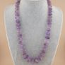 Vintage Beautiful Melon Shape Purple Ameythst beads Necklace 22 inches Image 7