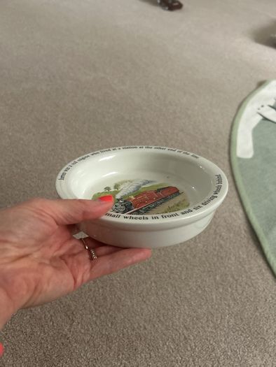 Tomas the tank engine ceramic bowl