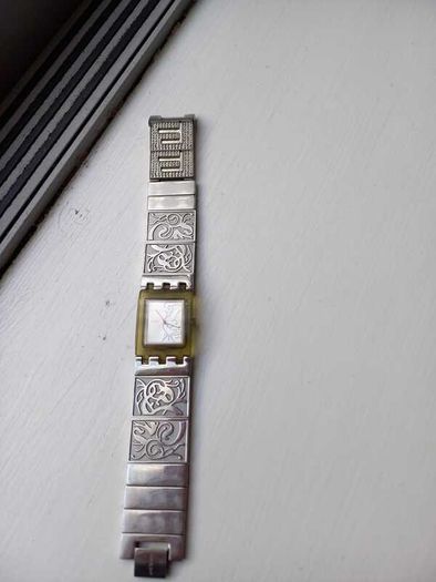 Vintage SWATCH Stainless Steel Ladies Original Wrist Watch