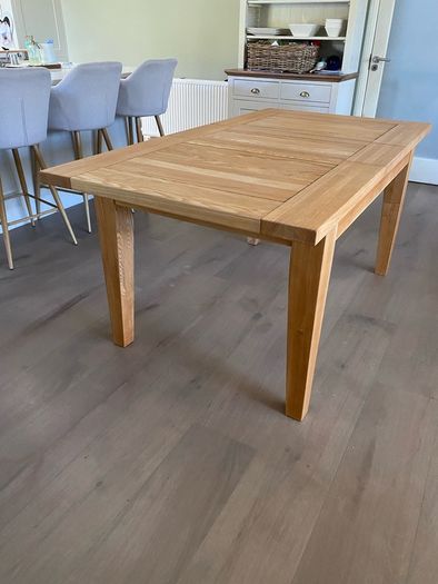 Solid Oak Extending Dining Table Fully Refinished