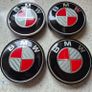 BMW Carbon Fibre Centre Caps (Red) Free Post Image 2