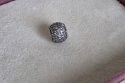 Pandora sparkly clear charm very good condition hallmarked