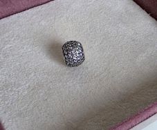 Pandora sparkly clear charm very good condition hallmarked