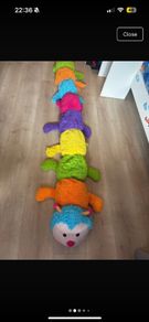 soft toy Xl rainbow caterpillar