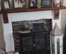 Mirror and  fire surround
