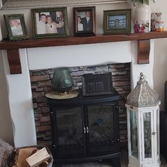 Mirror and  fire surround