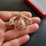 Moth Brooch Pin Enamel and Crystals Bee Bug Nature Pin Badge Insect Jewellery and Accessories Image 5