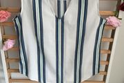 Marks &amp; Spencer striped top size 12 100% cotton