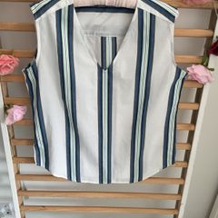 Marks & Spencer striped top size 12 100% cotton