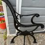 Heavy Cast Iron Garden Bench Ends  Vintage Style  Pair Image 6