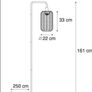 Japandi Floor Lamp with Gold and Beige Shade Image 5