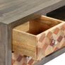 TV Cabinet Grey 120x30x40 cm Solid Mango Wood Image 7