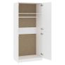 Wardrobe White 90x52x200 cm Chipboard Image 5
