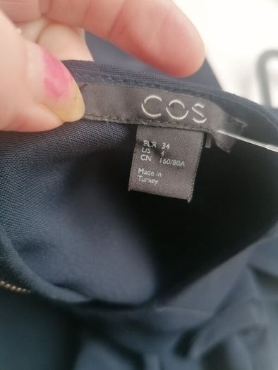 beautiful new designer cos navy dress