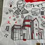 Graphic Print UCC Apron Featuring Illustrated Scenes from University College Cork Image 5
