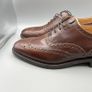 Loake 202T Brown Leather Brogues Shoes Wingtip UK 7.5 EU 41.5 - Made England Image 5