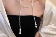 Elegant Pearl Beaded Necklace Vintage Style