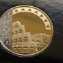 Italy euro coins set 24k Gold plated & Rhodium gilt Colosseum Rome medal limited edition Image 6
