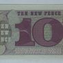 British Armed Forces 10 New Pence Bank Note Crisp Image 2