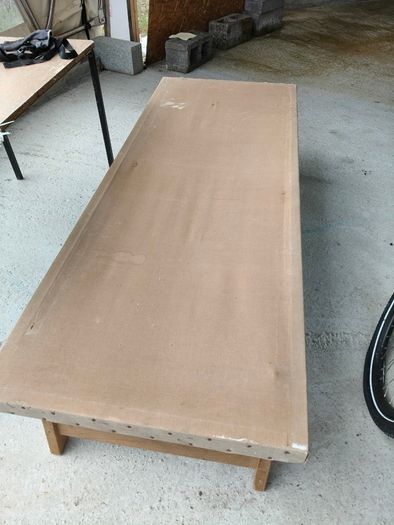 Canvas camp bed