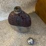 Army and Navy Antique glass hip flask, Image 5
