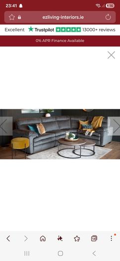 Valentino 4pcs corner sofa