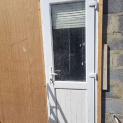 Back door white pvc