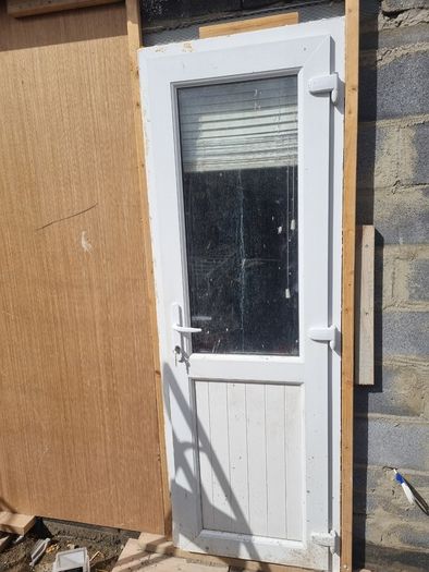 Back door white pvc